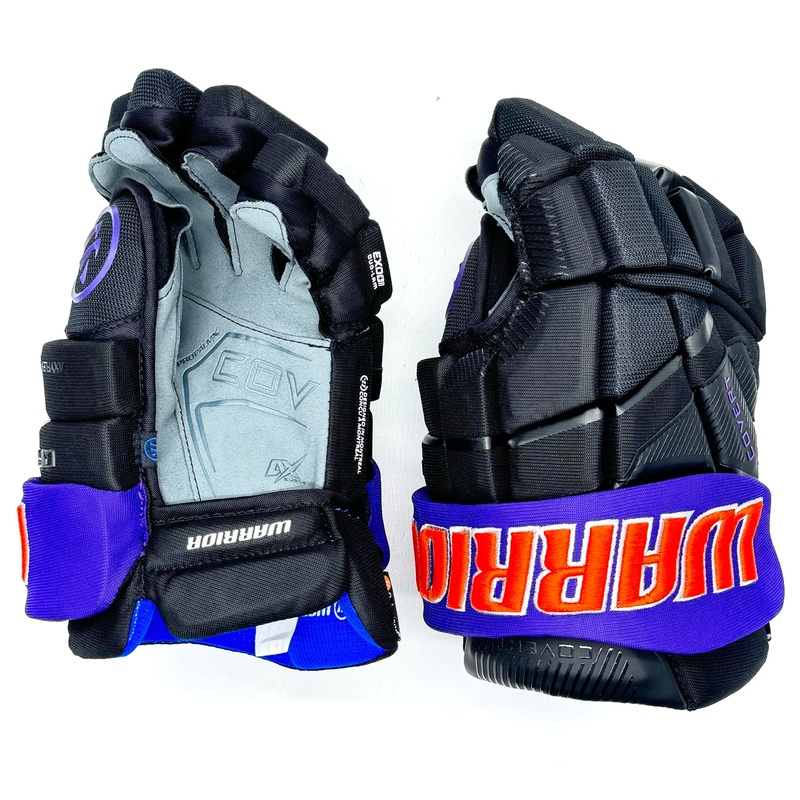 Warrior Covert QR6 – Team Stock Glove – Reading Royals ECHL (Black/Purple/Orange)