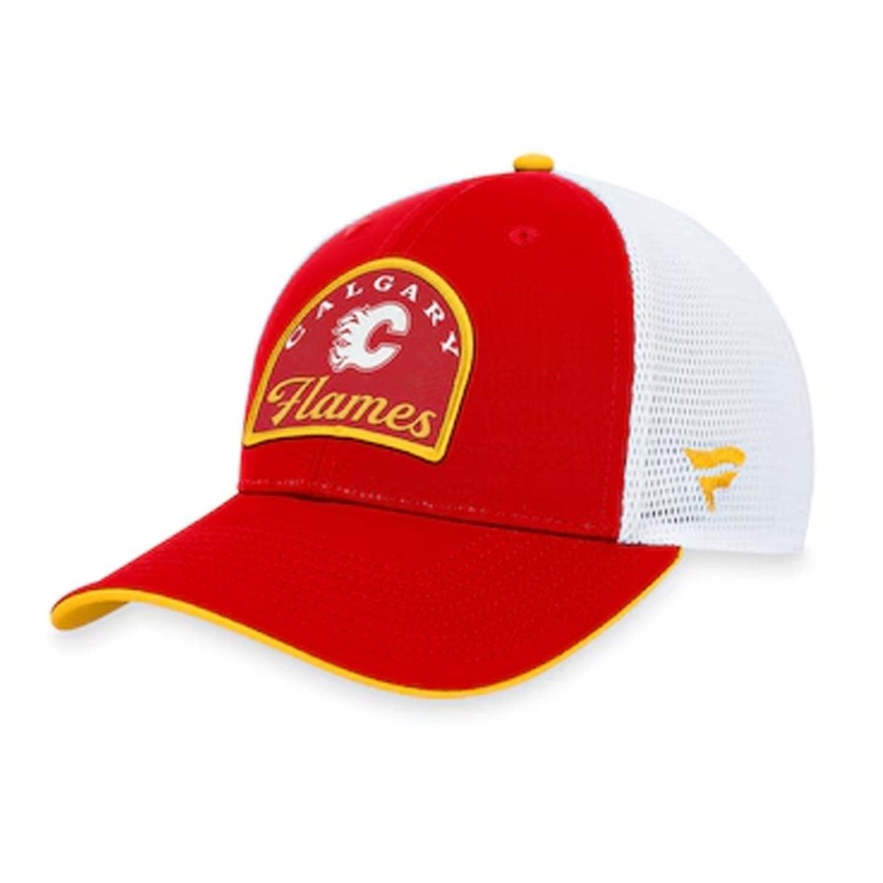Fanatics Fundamental Structured Trucker Hat – Calgary Flames