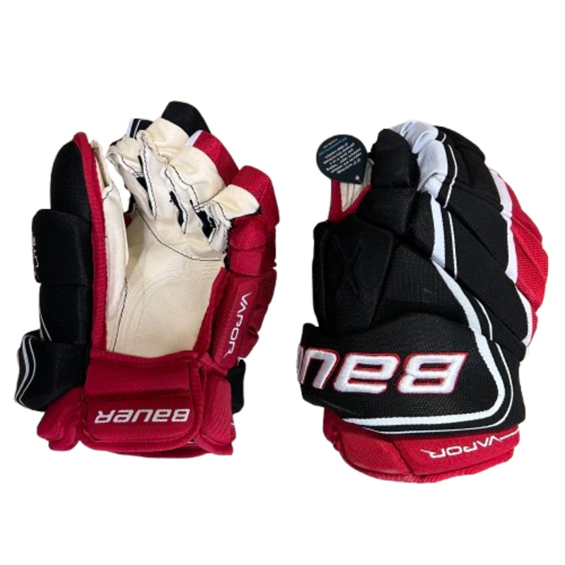 Bauer Vapor 1X Pro Lite – Pro Stock Hockey Gloves (Black/Red/White)