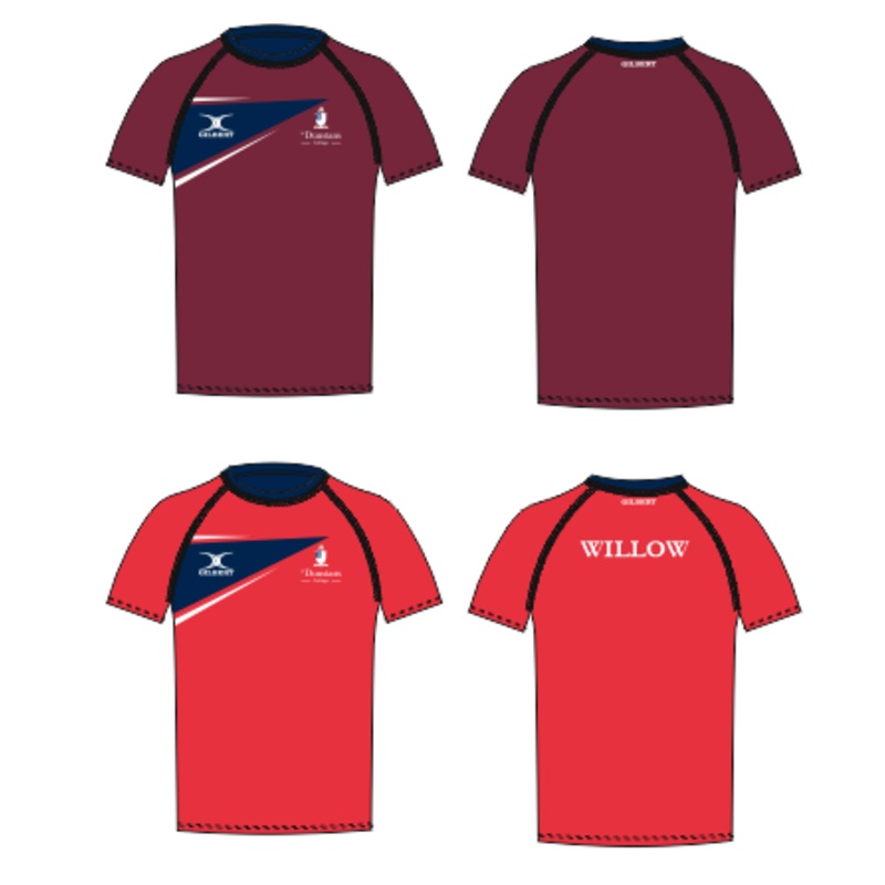 St Dunstan’s Junior’s Burgundy / Red Reversible Training Tee Shirt