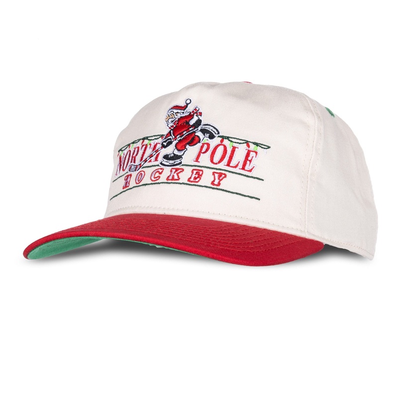 Celly Hockey North Pole Hockey Snapback Hat – Cream