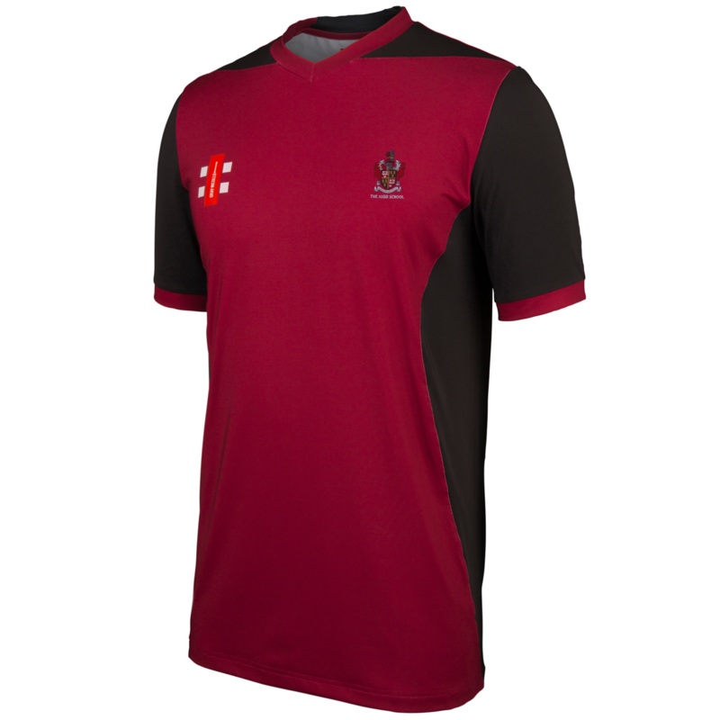 The Judd School Senior’s Maroon / Black Pro Performance Shirt T20 Short Sleeve Shirt