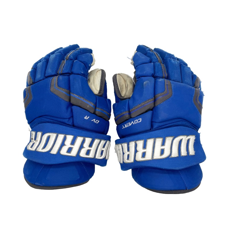 Warrior Covert – Used ECHL Pro Stock Glove (Royal Blue)
