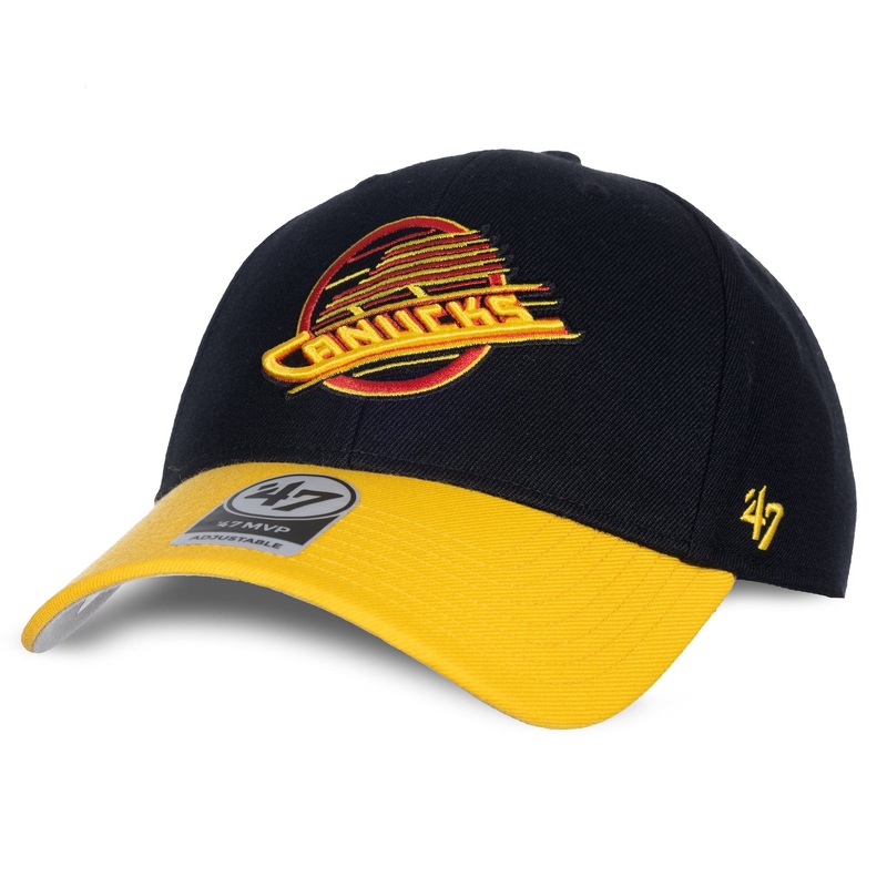 47 Brand NHL Basic MVP Two Tone Adjustable Hat – Vancouver Canucks Third Skate