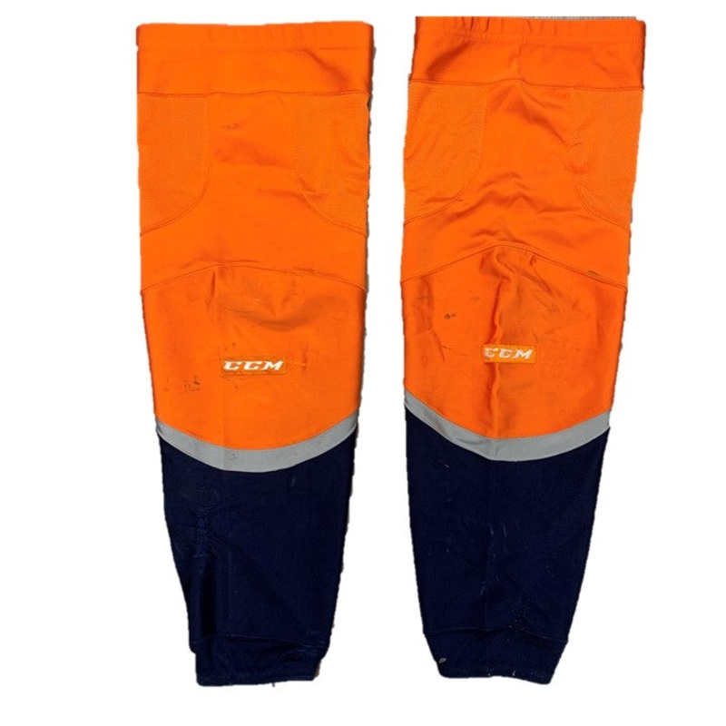 AHL – Used CCM Hockey Socks (Orange/Navy/Grey)