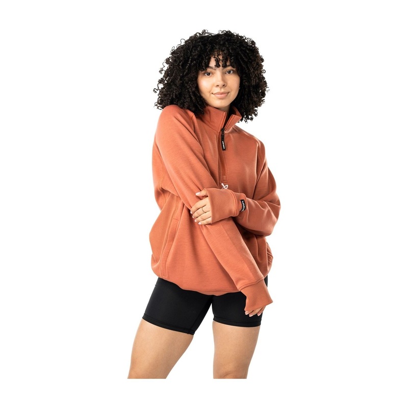 Bauer Sweater FLC 1/4 Zip Sr Cedar