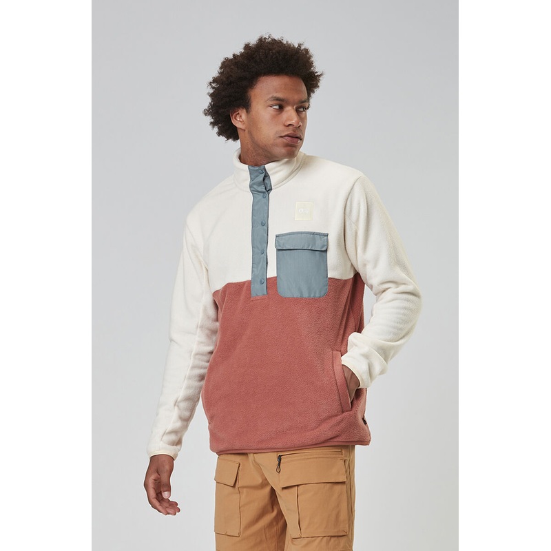 Men’s Mathew 1/4 Tech Fleece|CEDAR WOOD|DULL GOLD|M|L|XL|XXL