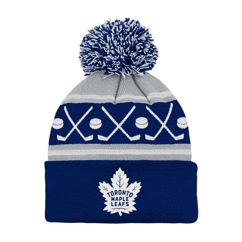 Outerstuff Hat Face-Off Pom Yth Toronto Maple Leafs