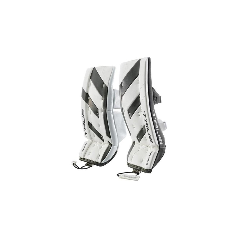 TRUE Goalie Leg Pads HZRDUS Jr White/Black