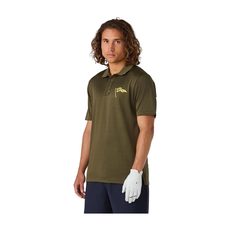 CCM Golfpique Solid Sr Khaki Green