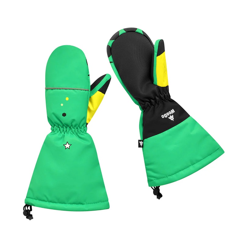 Weedo Youth Mondo Green Mittens