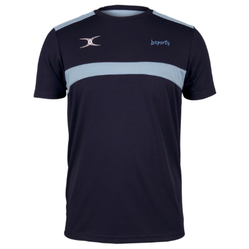 bsporty Adult’s Dark Navy / Sky Photon Mens Tee