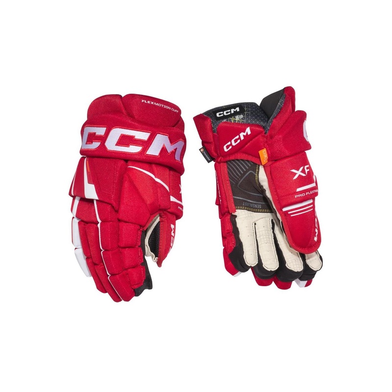 CCM Glove Tacks XF Jr Red/White