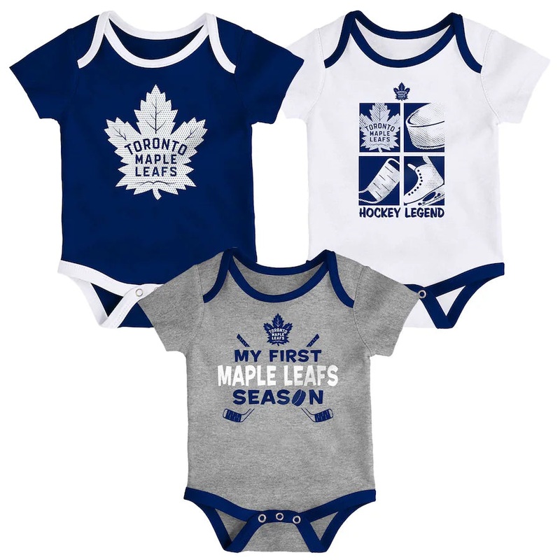 NHL Infant Toronto Maple Leafs Legend Multicolor Creeper Set