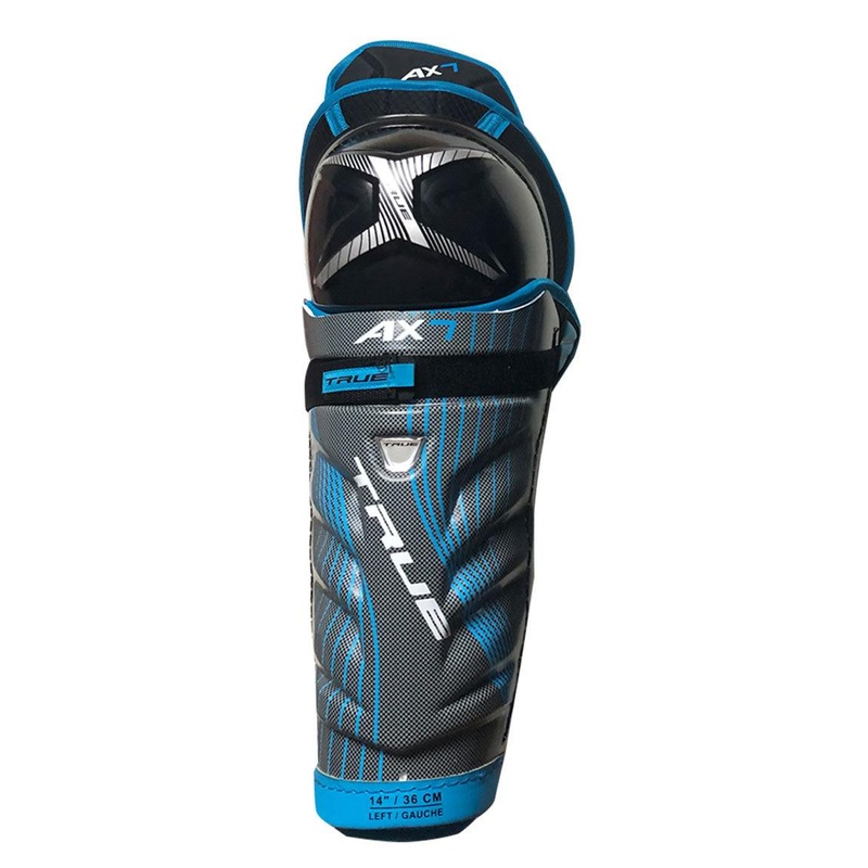AX7 Shin Guards – Junior|11|12|13|Black/Black/White