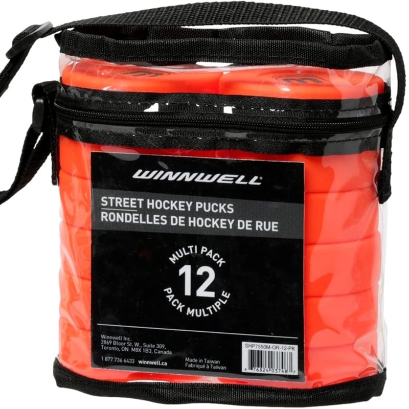 Winnwell Orange Street Hockey Pucks (12-Pack)