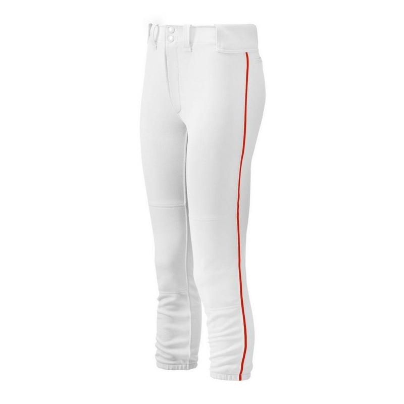 Youth Girl’s Belted Piped Softball Pant