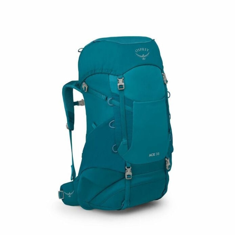 Youth Ace 38 Backpack|BLUE SPIKEMOSS/DEEP PEYTO|GREEN CANOPY/MATCHA GREEN