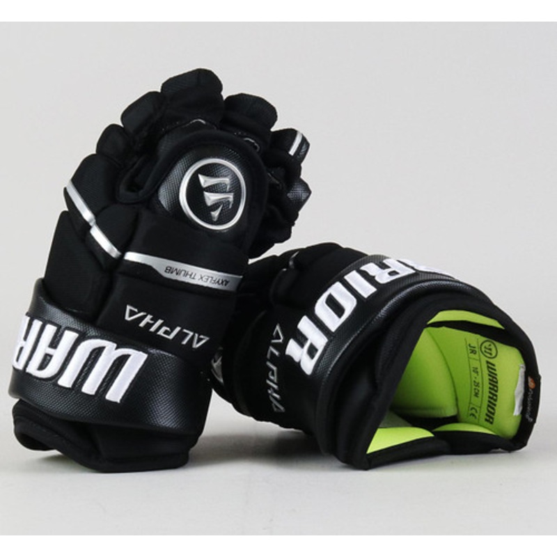 10 Warrior Alpha LX Pro Junior Black Gloves