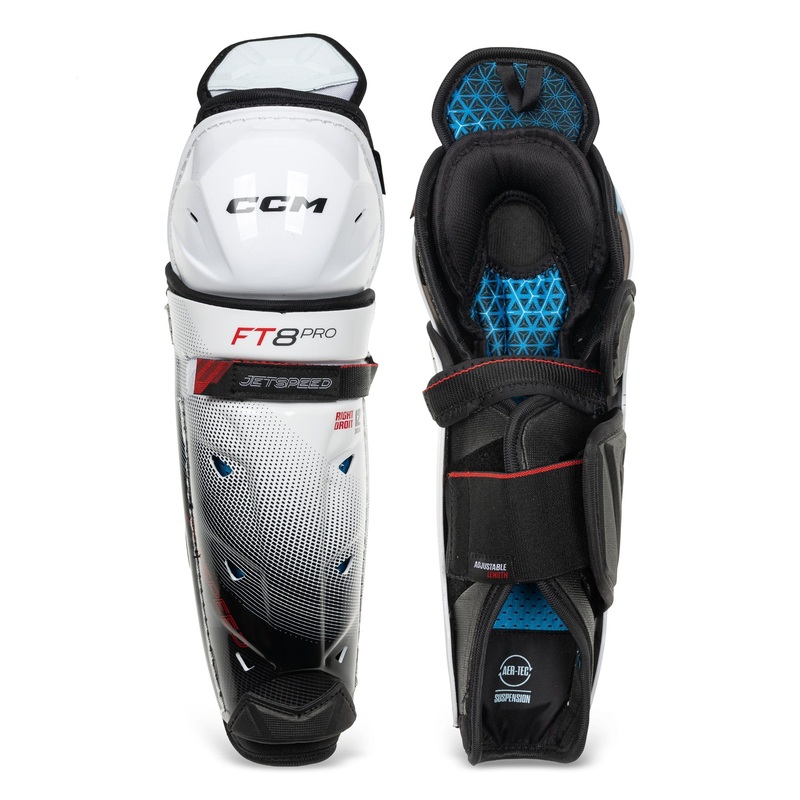 CCM Jetspeed FT8 Pro Junior Hockey Shin Guards