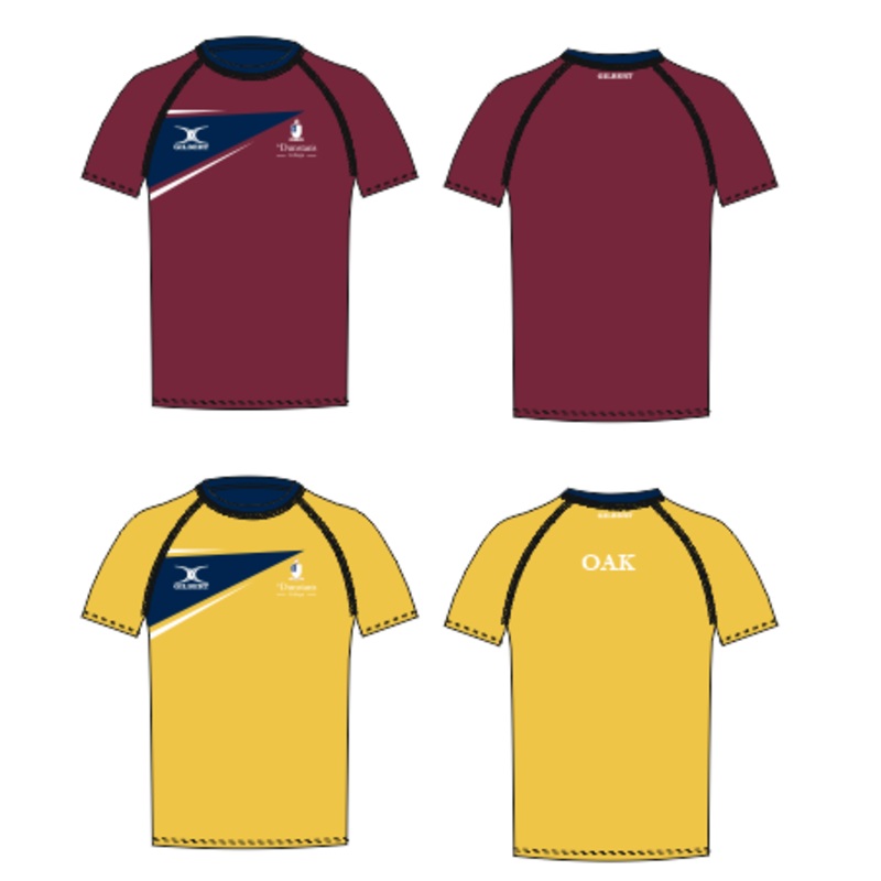 St Dunstan’s Junior’s Burgundy / Gold Reversible Training Tee Shirt