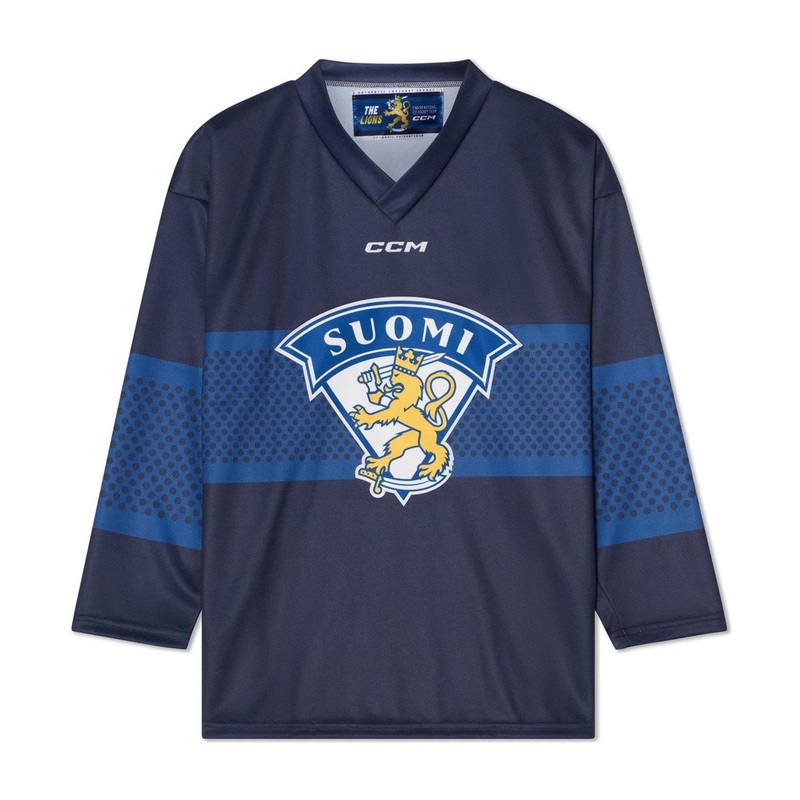 CCM Replica Game Jersey Team Finland Jr Navy