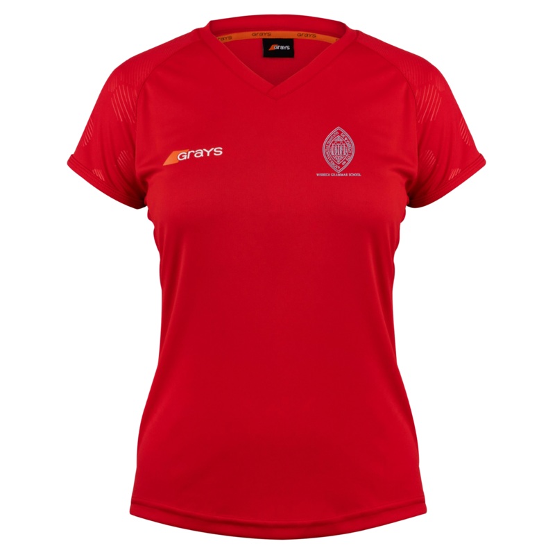Wisbech Grammar School 3rd – 6th Form Clothing Junior’s Red Apex 650 Shirt