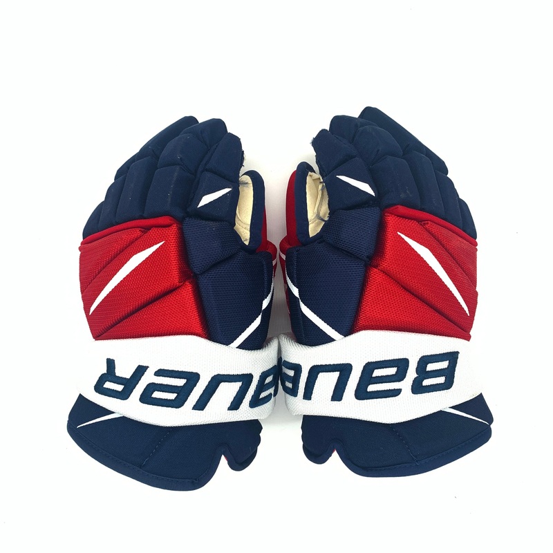 Bauer Vapor 2X Pro – Used NHL Pro Stock Glove – Washington Capitals – (Navy/Red/White)