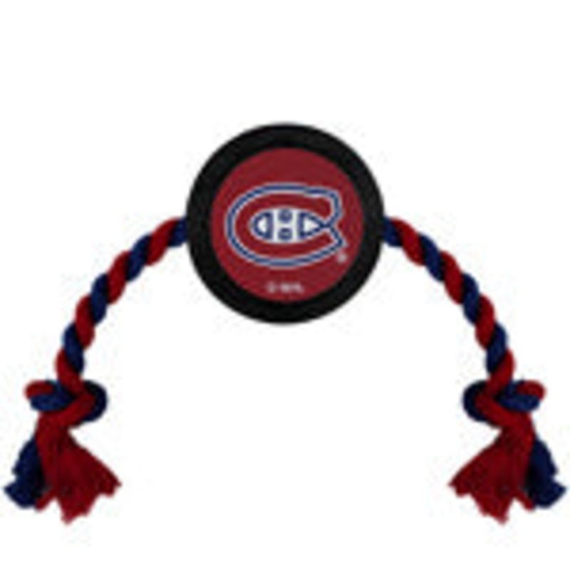 HOCKEY PUCK DOG TOY|VEGAS GOLDEN KNIGHTS|MONTREAL CANADIENS|SEATTLE KRAKEN