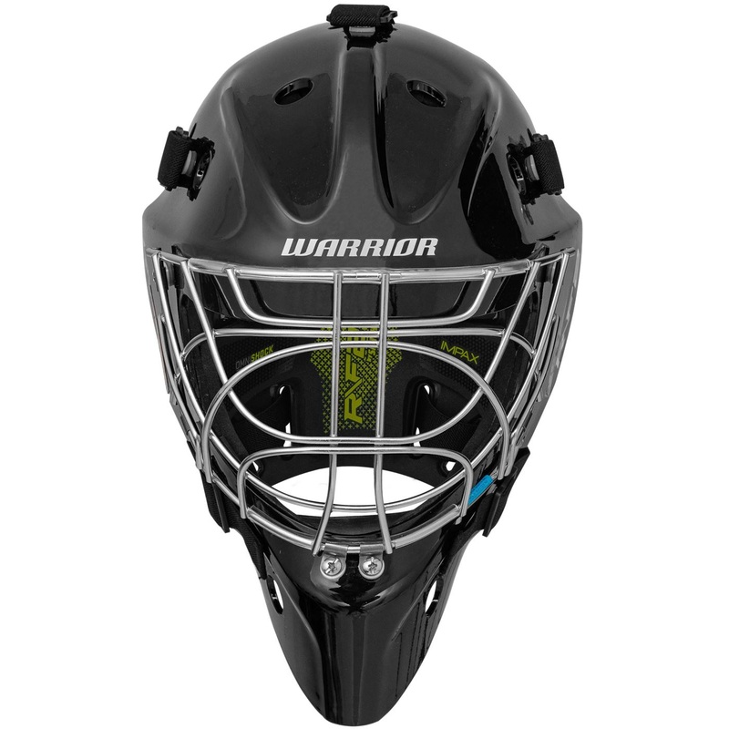 Warrior Goalie Mask Ritual F2 E Jr Certified Cat-Eye Black