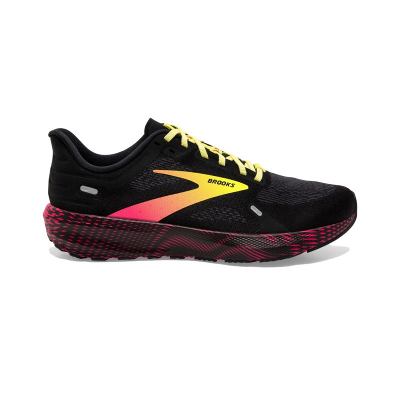 Men’s Launch 9 Running shoes|BLACK/PINK/YELLOW|8|8.5|9|9.5|10|10.5|11|11.5|12