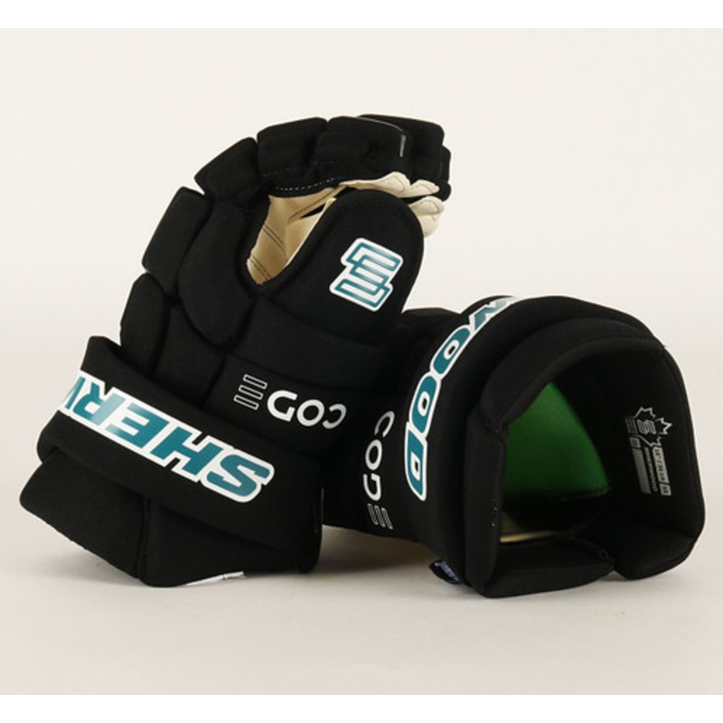 13 Sherwood Code Encrypt 1 Gloves – Team Stock San Jose Sharks #3