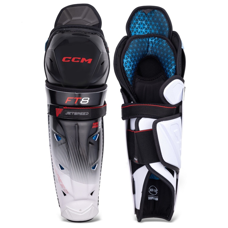 CCM Jetspeed FT8 Senior Hockey Shin Guards