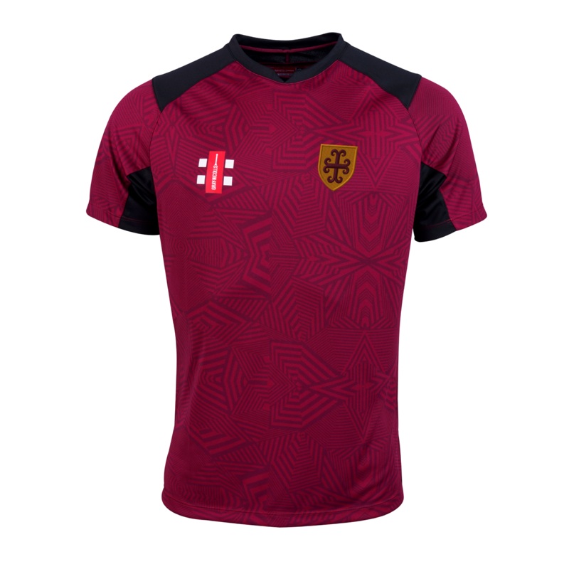 Downside School  Senior’s Maroon / Black Pro T20 S/S Shirt