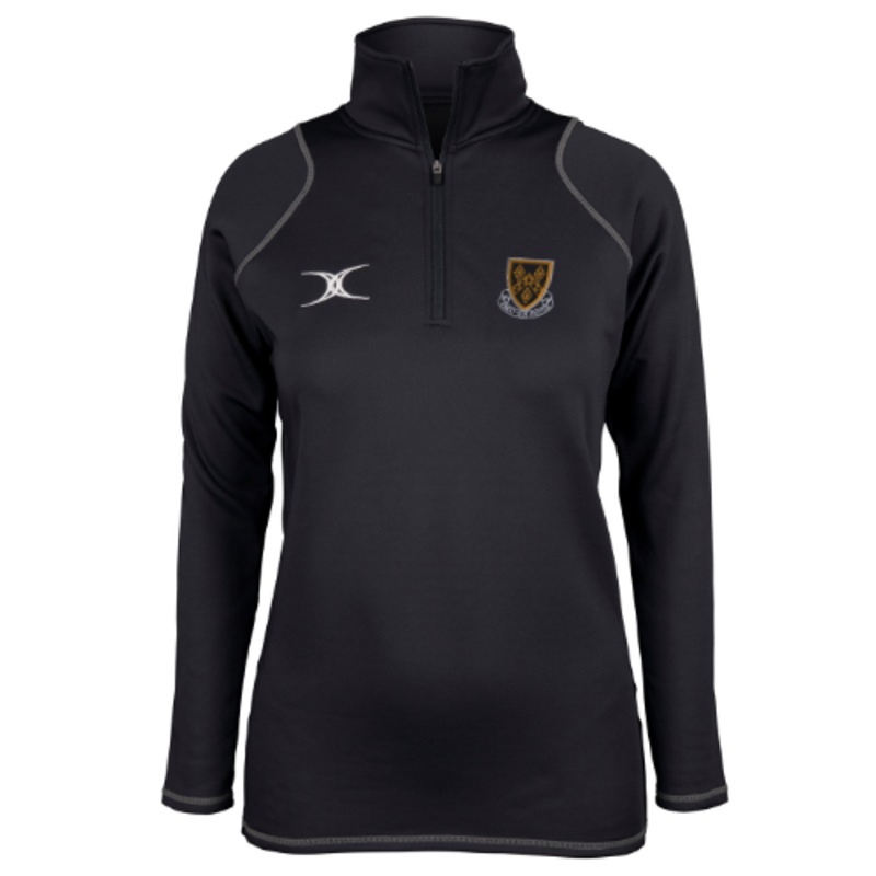 Stockport Grammar School Adult’s Black Quest Ladies 1/4 Zip Fleece – STAFF
