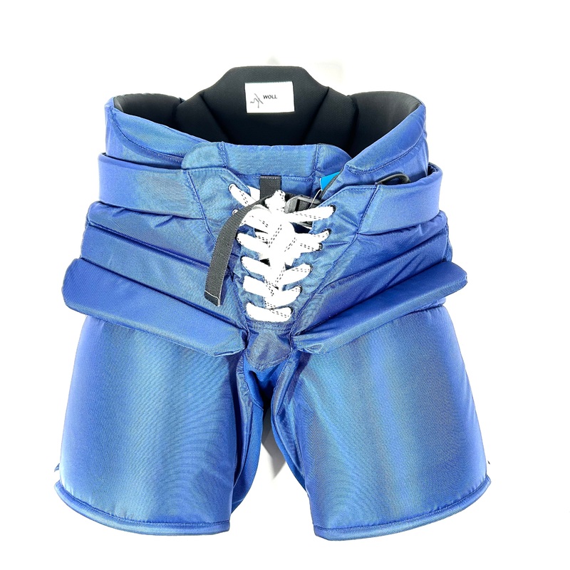 Bauer Custom – NHL Pro Stock Hockey Goalie Pants – Joseph Woll (Blue/White)