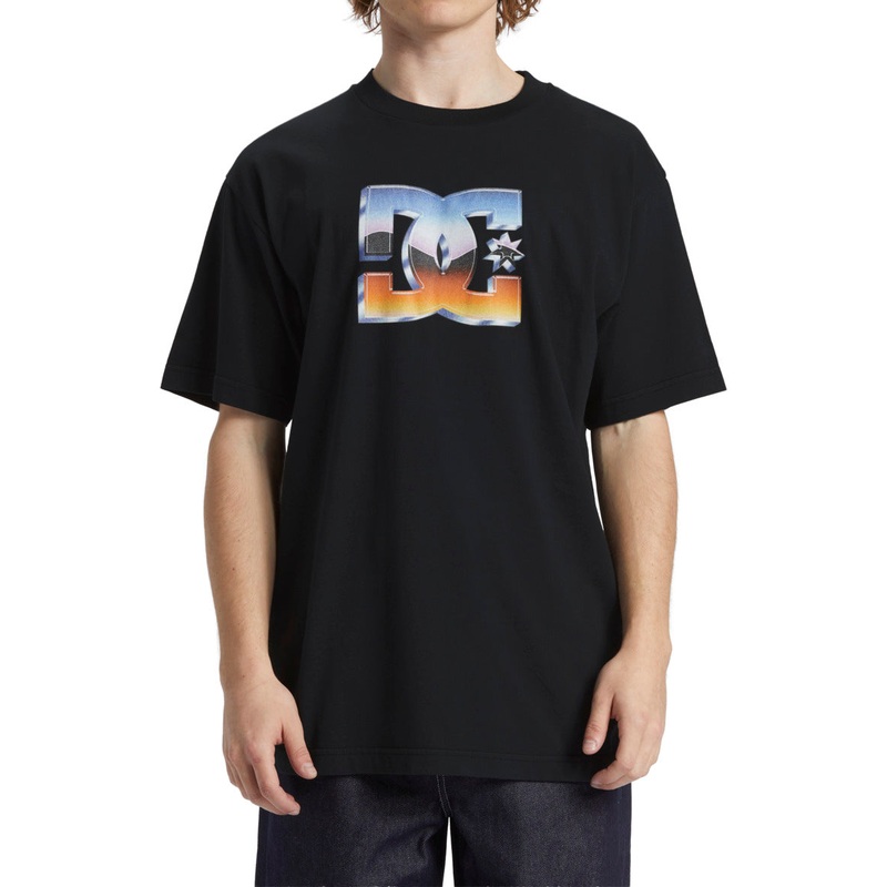 Men’s Chrome Star HSS T-Shirt|BLACK GARMENT DYE|SNOW HEATHER|S|M|L|XL