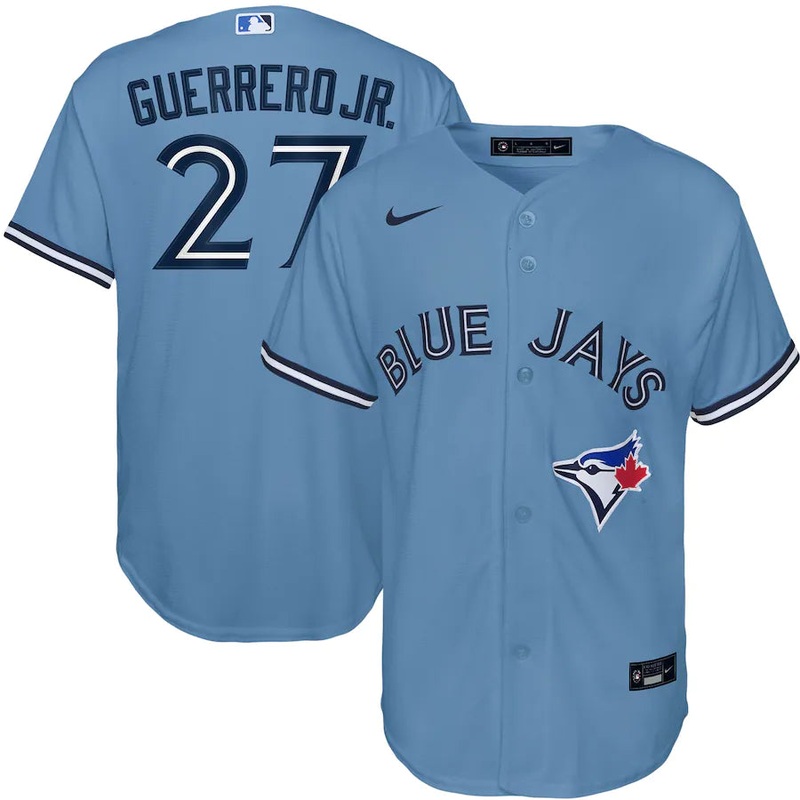 YOUTH REPLICA JERSEY TORONTO BLUE JAYS GUERRERO JR. LIGHT BLUE