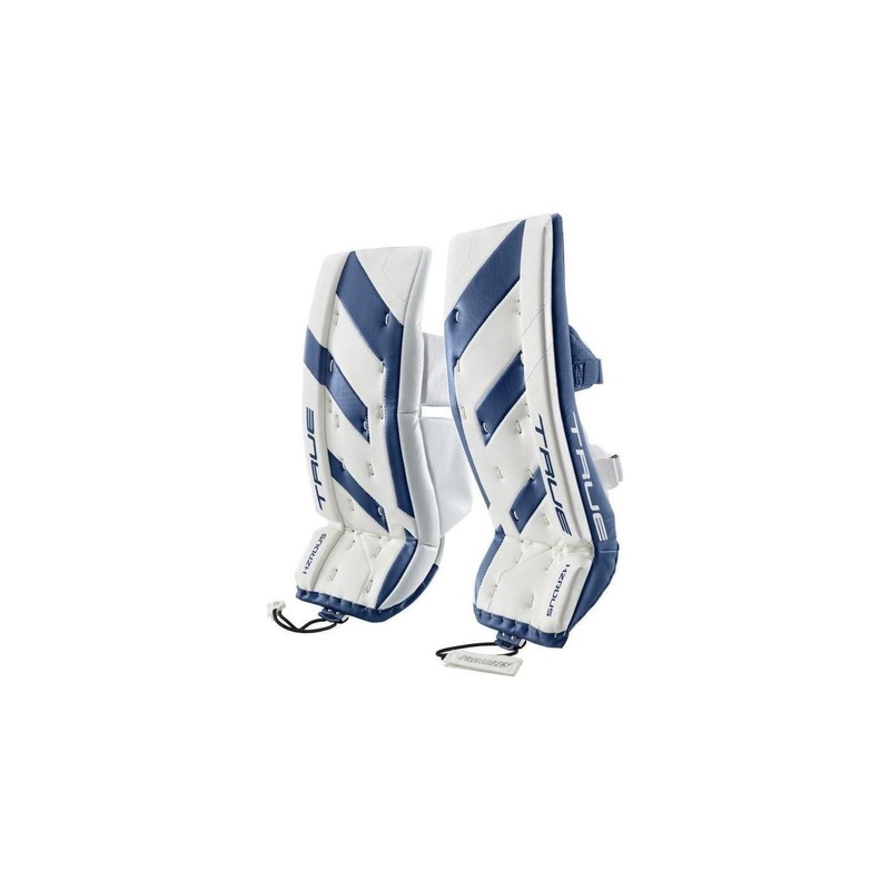 TRUE Goalie Leg Pads HZRDUS Jr White/Blue