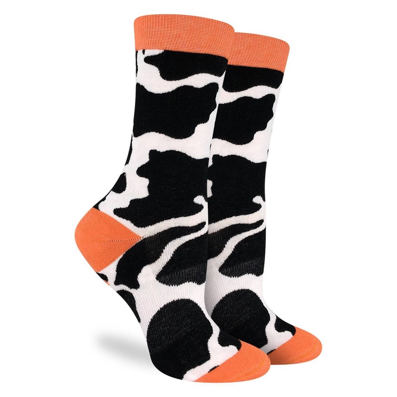 Women’s Cow Print Socks|OS