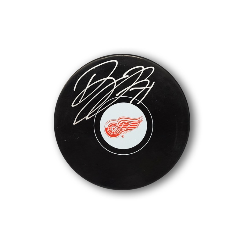 Dylan Larkin Autographed Detroit Red Wings Hockey Puck