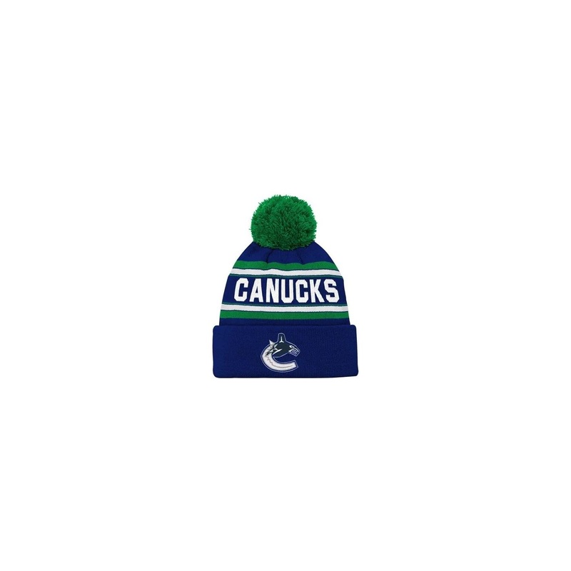 Outerstuff Hat Jacquard Pom Beanie Vancouver Canucks