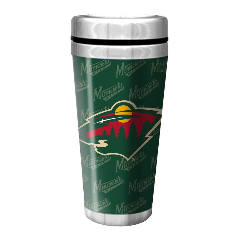 Minnesota Wild Travel Mug – 16 oz Full Wrap Wallpaper