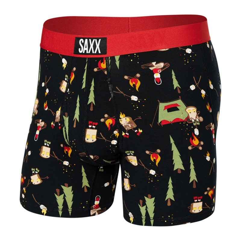 Saxx Ultra Boxers – Let’s Get Toasted – Black