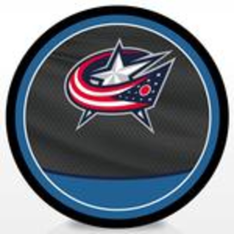 Pre-Order – Sean Monahan Autographed Columbus Blue Jackets Reverse Retro Hockey Puck