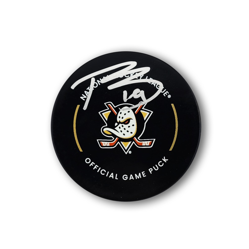 Troy Terry Autographed Anaheim Ducks Official Hockey Puck