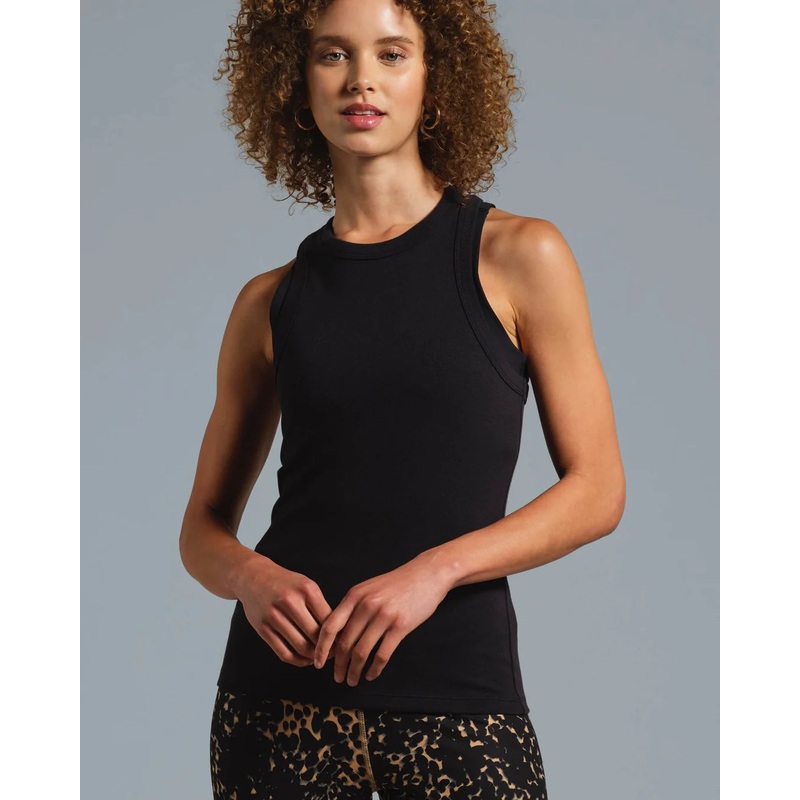 Women’s Rib Knit Tank|BLACK|POPPY|WHITE|XS|S|M|L|XL