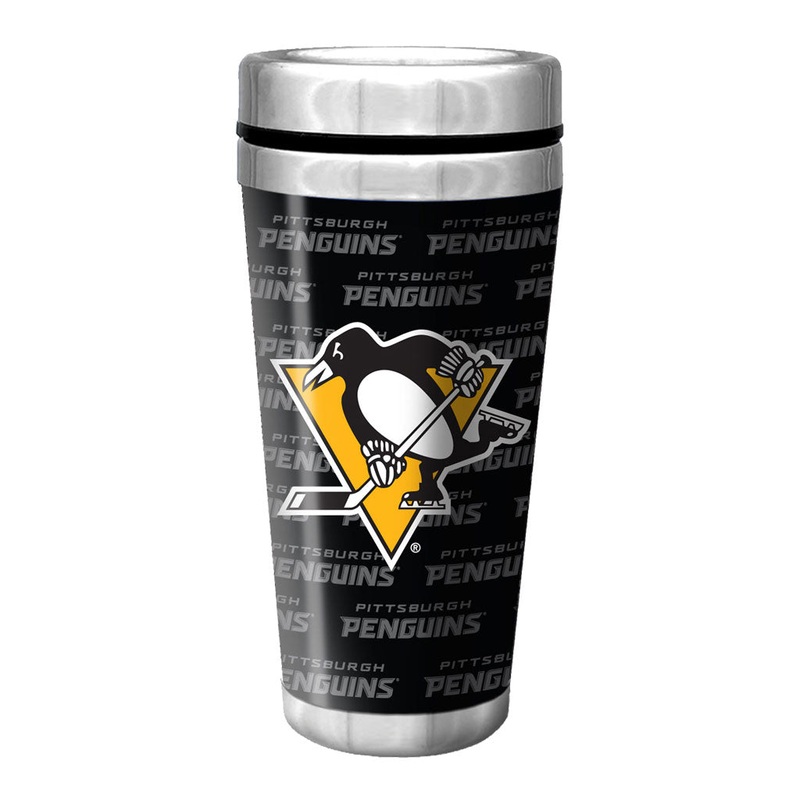 Pittsburgh Penguins Travel Mug – 16 oz Full Wrap Wallpaper