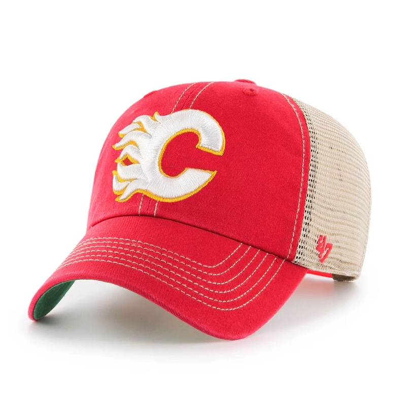 47 Brand NHL Trawler Clean Up Adjustable Hat – Calgary Flames