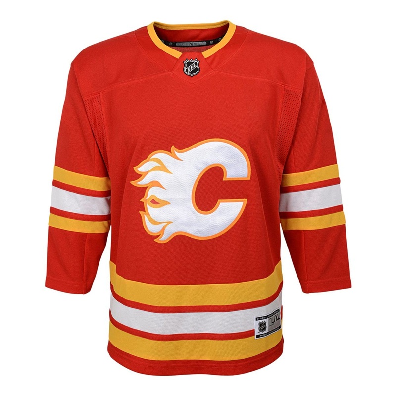 Calgary Flames Home Outer Stuff Replica Toddler Jersey